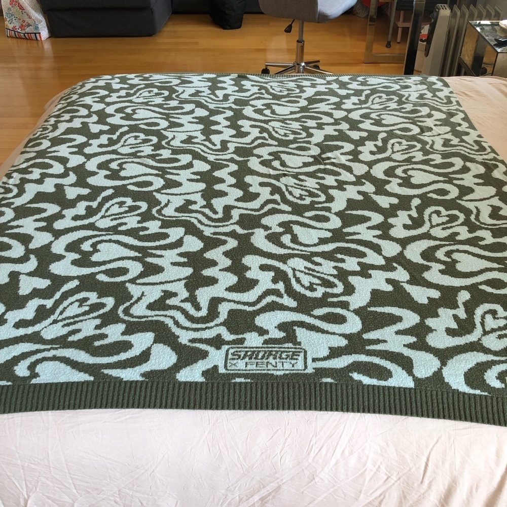 Fenty Savage X Minty Blue Throw Blanket - Picture 2 of 9